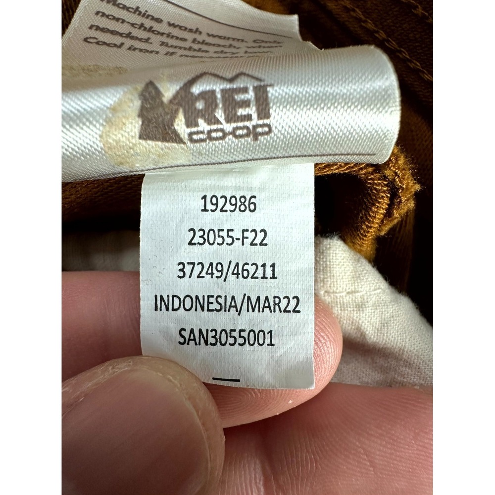 REI Joggers Pants 34x30 Rust Brown Co Op Trailsmith Double Knee Minimalist READ - Picture 9 of 9